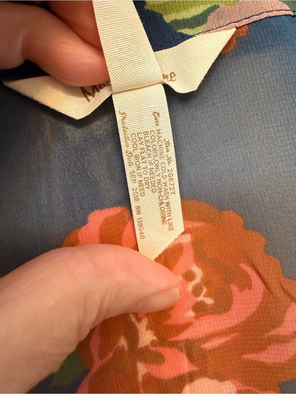Matilda Jane Navy Floral Sheer Kimono - Picture 6 of 7